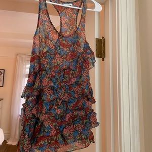 Floral Madewell Sheer Racerback Tank